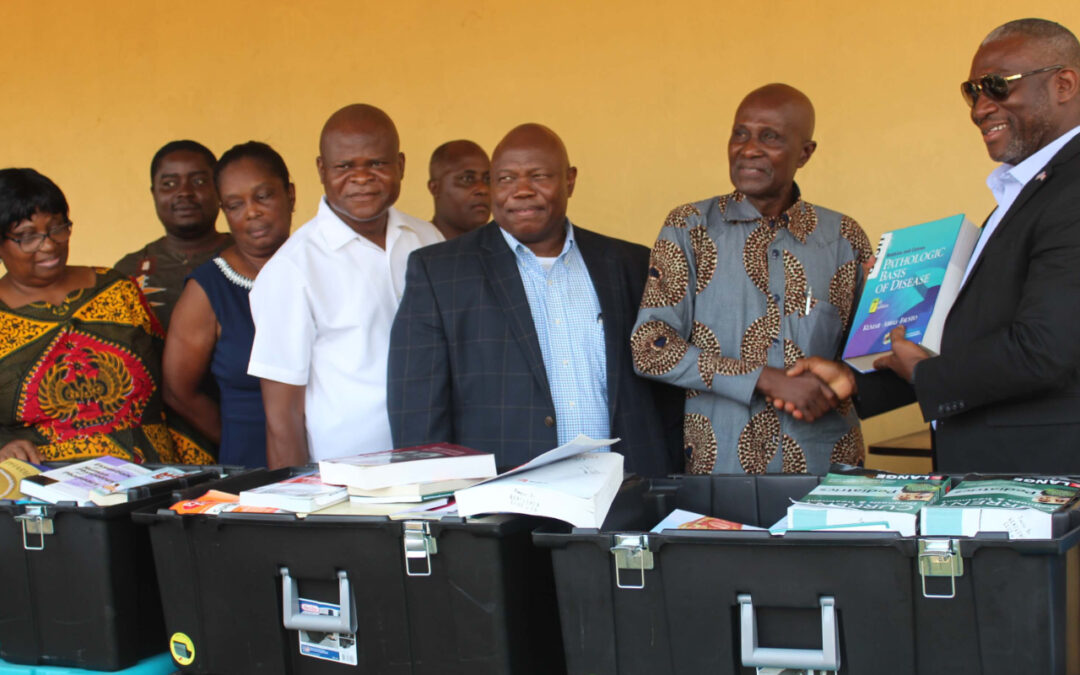 DONATION OF TEXTBOOKS STATIONERY TO MEDICAL COLLEGE